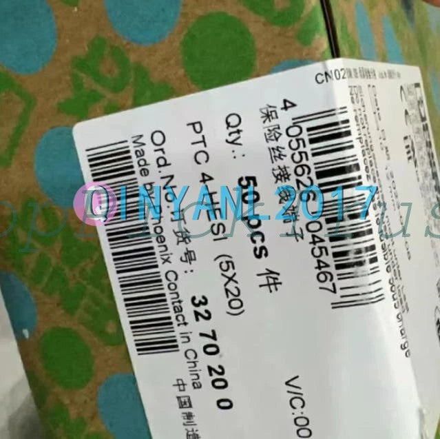 50PCS Phoenix Contact 3270200 fuse terminal block PTC 4-HESI (5X20)