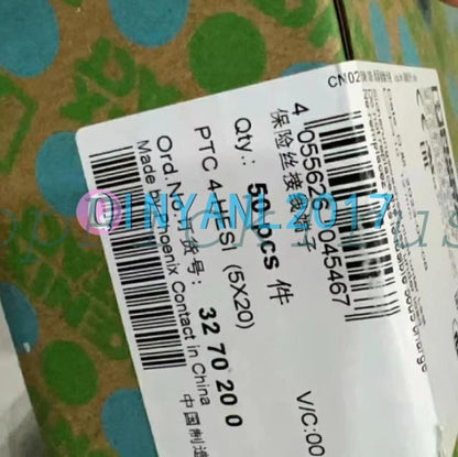 50PCS Phoenix Contact 3270200 fuse terminal block PTC 4-HESI (5X20)