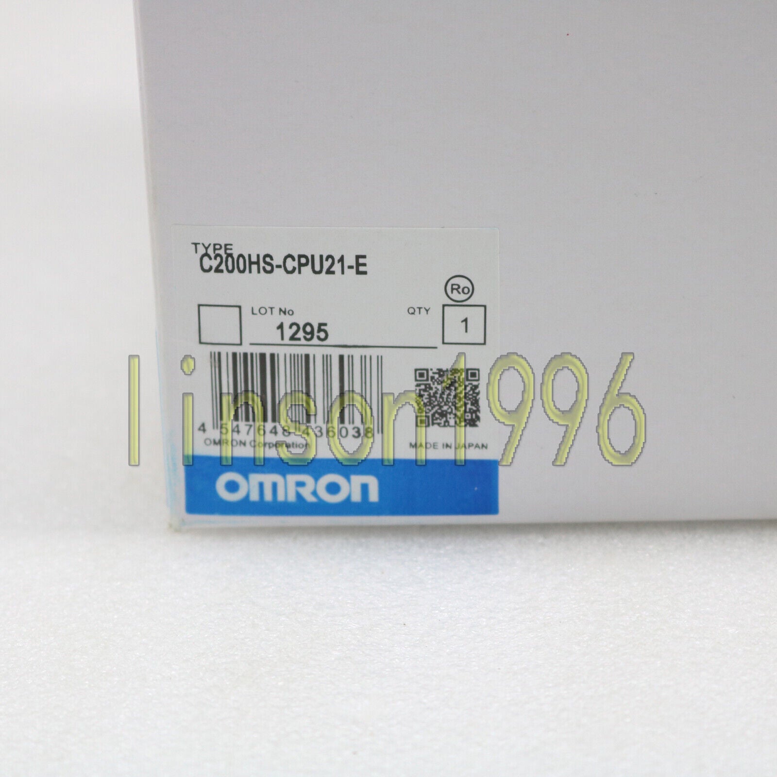 Omron C200HS-CPU21-E Sysmatic CPU Unit - OMRON