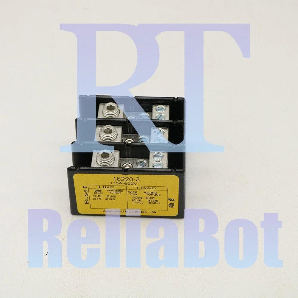 Power Distribution Block 3 Pole 175A 600V 16220-3 1PC