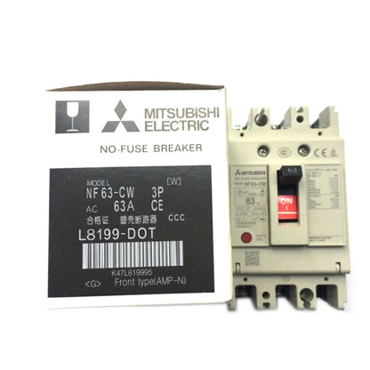 Mitsubishi NF63-CW 3P 63A No-Fuse Breaker NIB Ship - MITSUBISHI