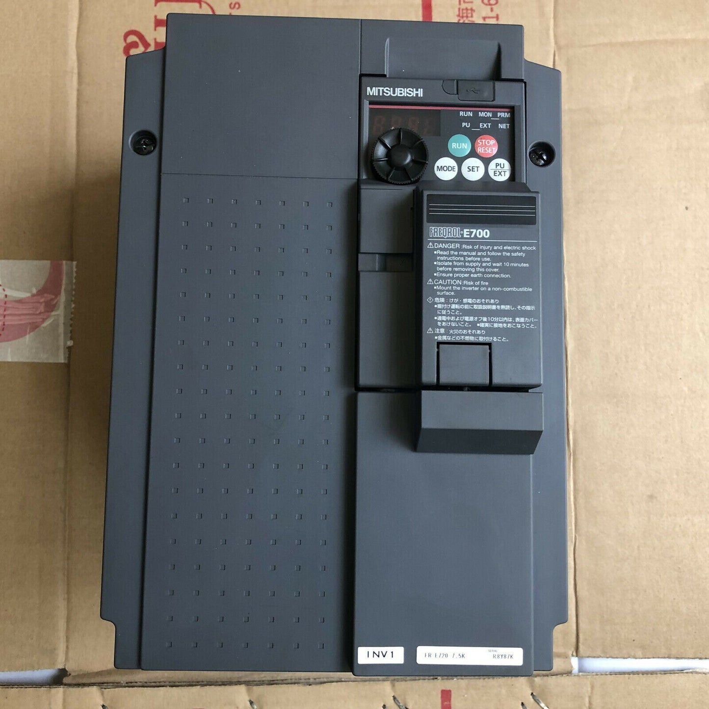 Mitsubishi Inverter FR-E720-7.5K Used - MITSUBISHI
