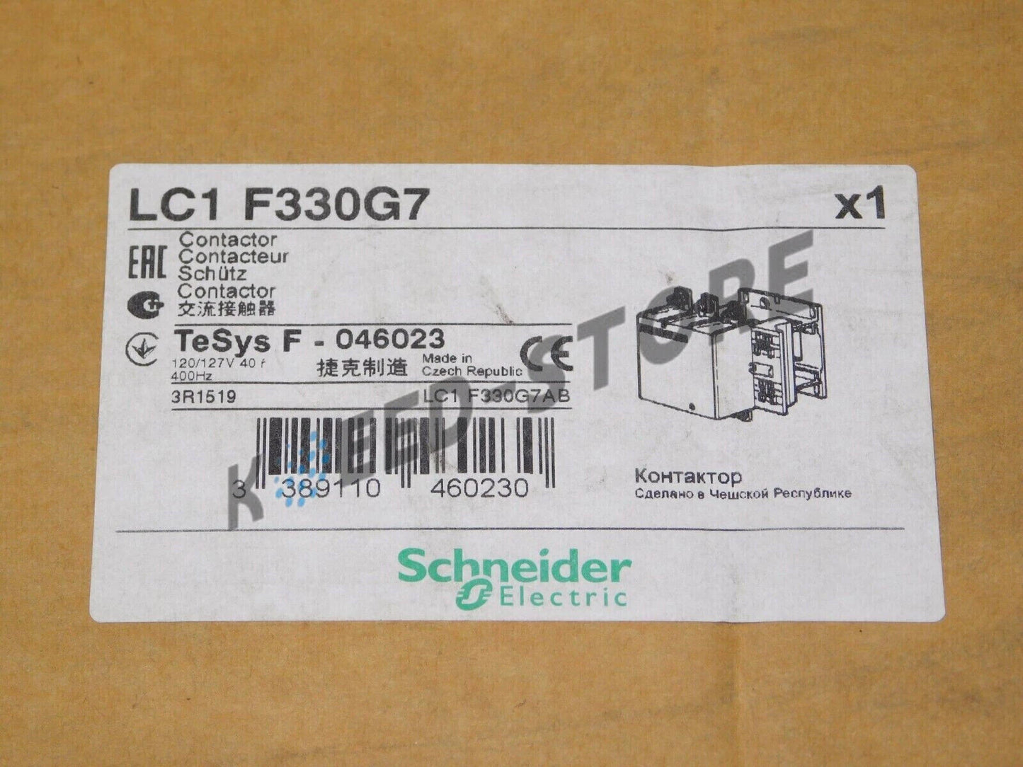 SND Electric LC1F330G7 TeSys F Contactor Telemecanique 600 Volt Unit /RS