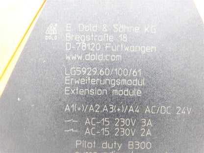 DOLD LG5929-60-100-61 Relay - DOLD