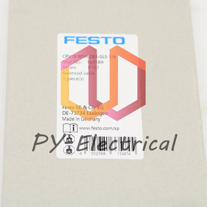 FESTO Solenoid Valve CPV18-M1H-2X3-GLS-1/4 163189 (1PCS)