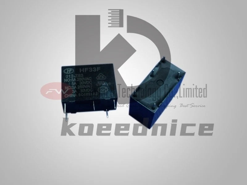 HF33F-012-ZS3 JZC-33F-012-ZS3 Intermediate Power Relay 3A 12VDC 5 Pins x 10PCS