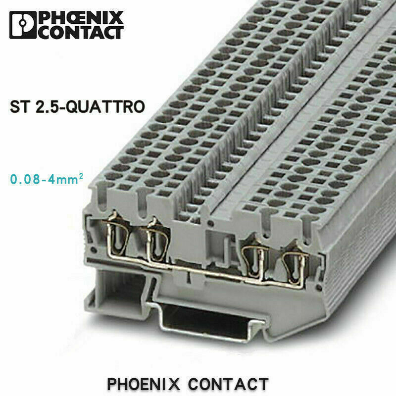 new 50pcs   3031306 Spring-loaded Terminal Block ST2.5-QUATTRO 2 in 2 Out