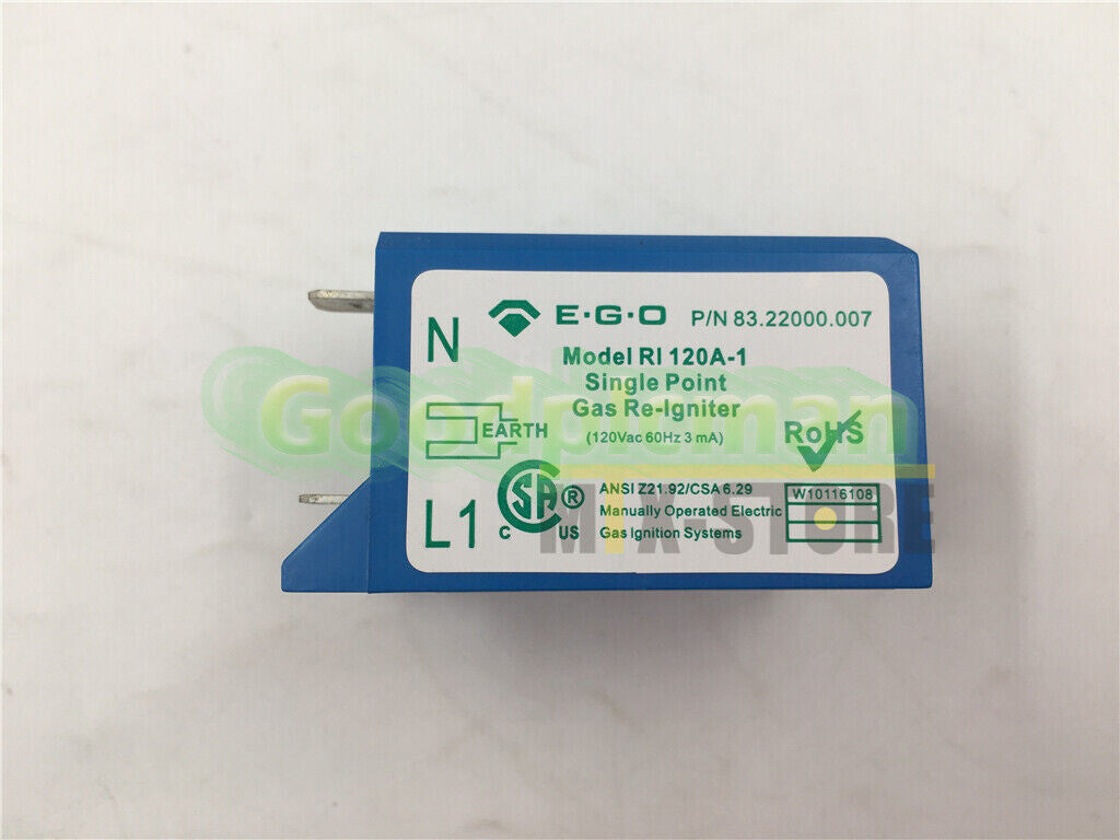 RI120A- 1 Ignition Blue RI 120A-1 for Vulcan Hart P/N83.22000.00 RI120A-1 1Pcs/