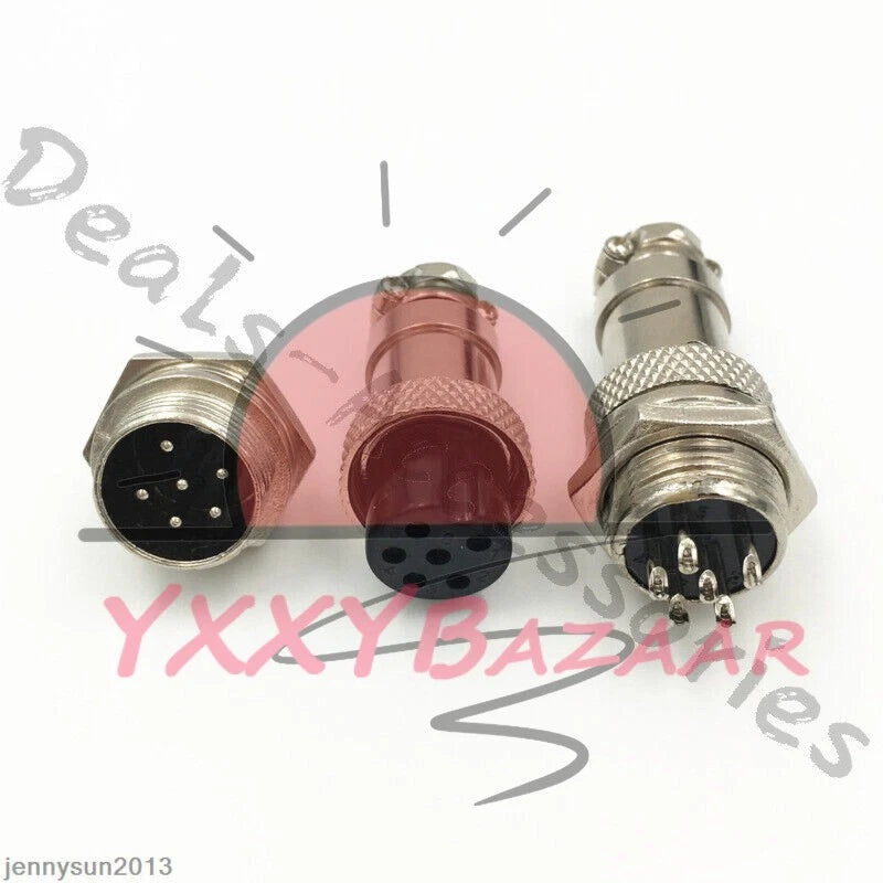 GX16/GX20/GX12 Ation Plug Male&Female Wire Panel Metal Connector 2/3/4/5/6Pin