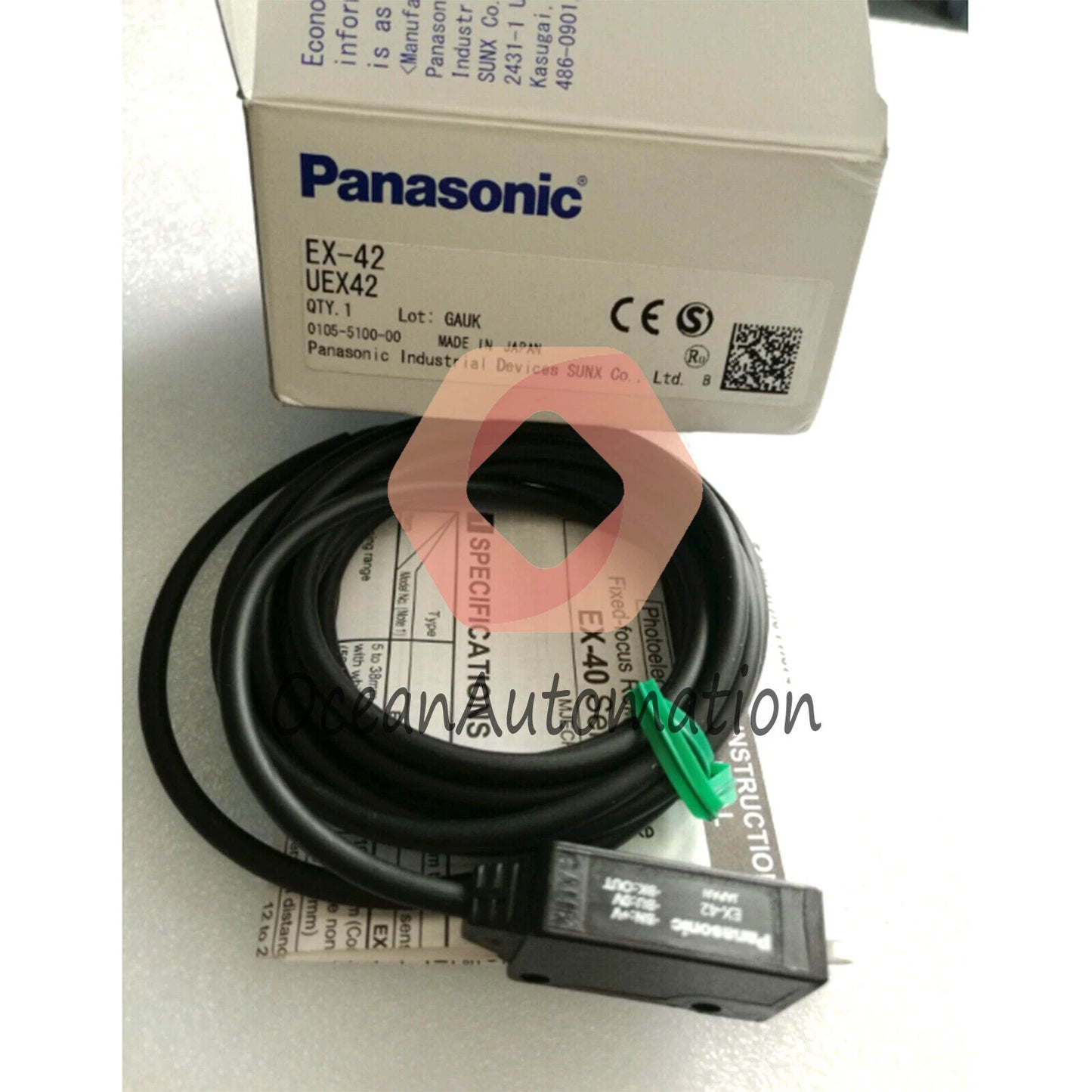 Panasonic SUNX EX-42 Photoelectric Sensor In Box