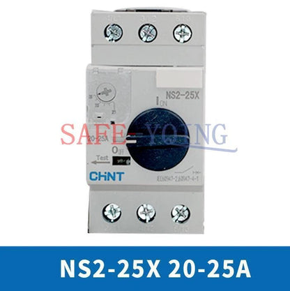 1PCS CHNT motor starter knob type NS2-25X overload short circuit protection