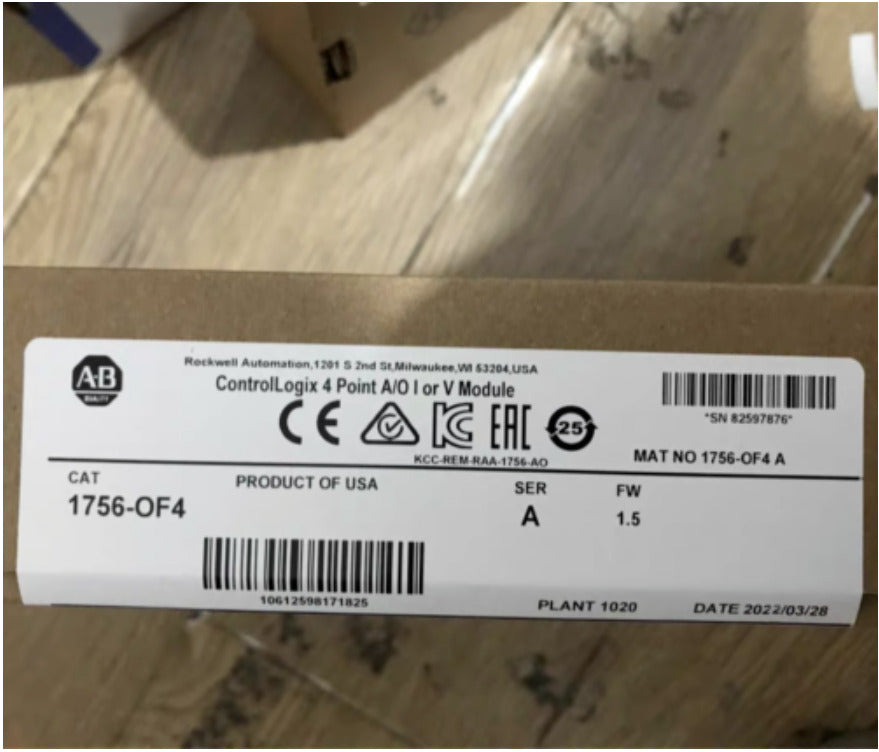 Sealed Allen Bradley 1756OF4 ControlLogix Module - A. O. SMITH ALLEN BRADLEY