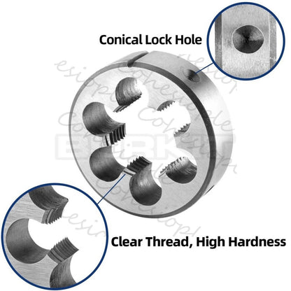 13/16"-14 UN Thread Die Right Hand, 13/16 x 14 UN Round Threading Die