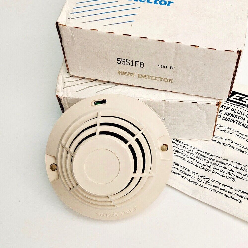 Edwards 5551F Heat Detector for Fire Alarm Systems - EDWARDS