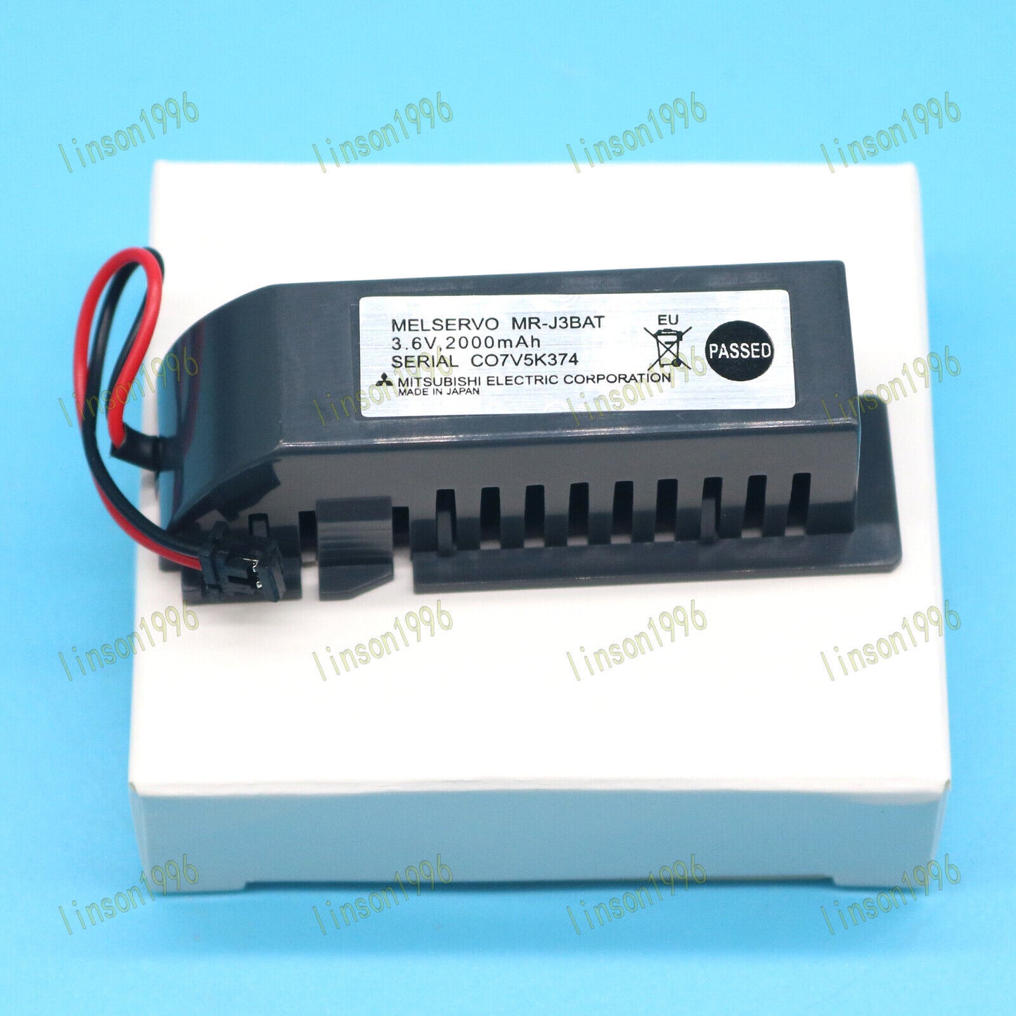 20PC MR-J3BAT 3.6V 2000mAh PLC Battery With Plug - KOEED