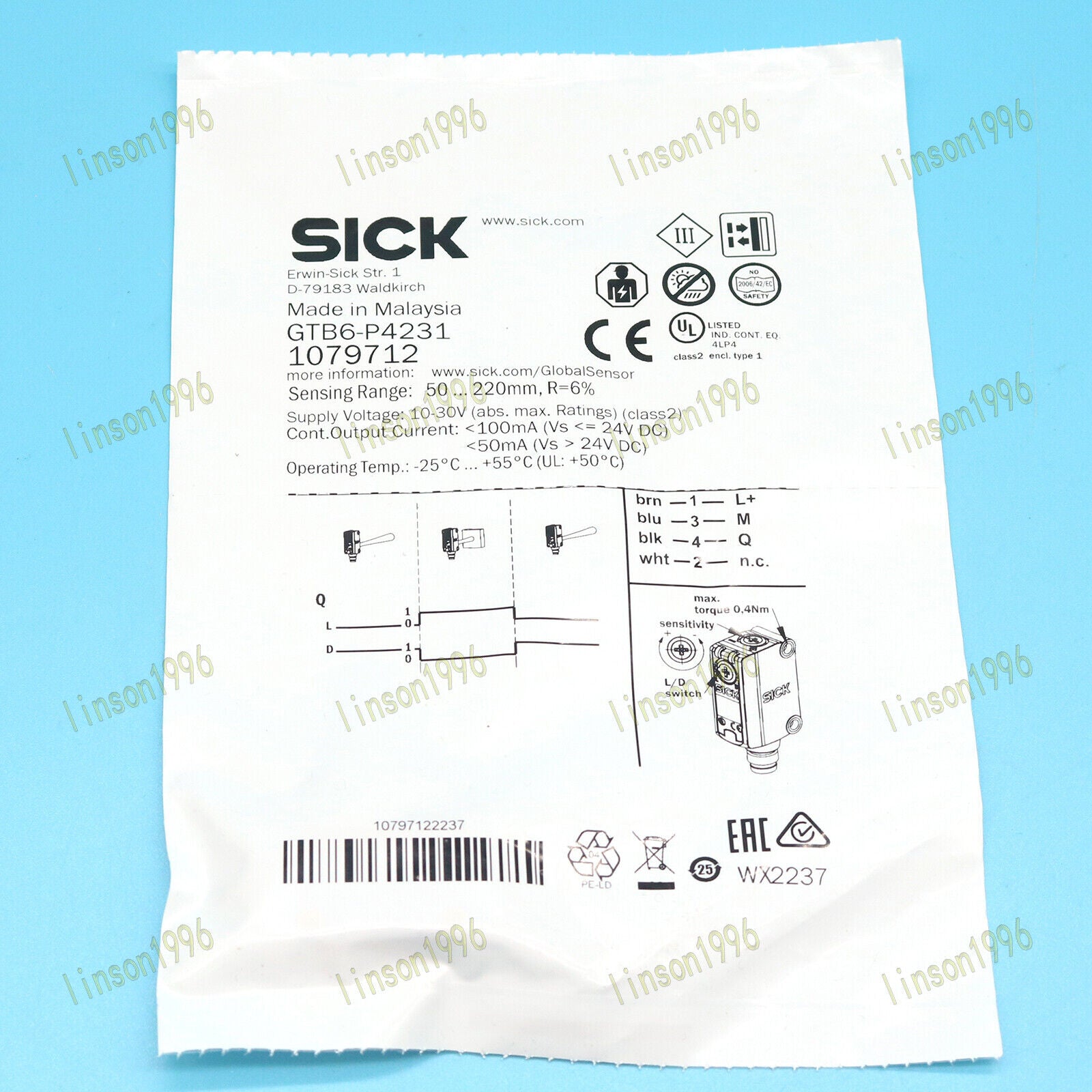 new SICK GTB6-P4231 Photoelectric Switch - SICK