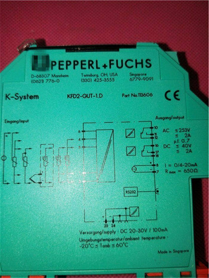 Pepperl+Fuchs Safety Barrier KFD2-GUT-1.D - PEPPERL+FUCHS
