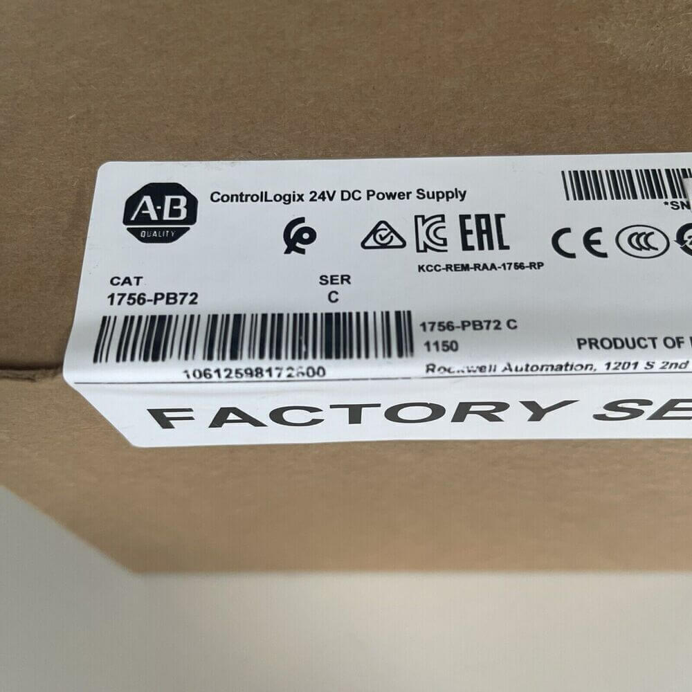 Allen Bradley 1756-PB72 24V DC Power Supply Module - ALLEN BRADLEY