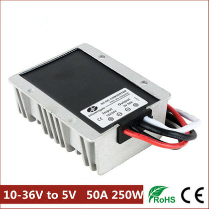 new LED car display power supply 12V-24V to 5V, 10-36V to 5V 50A 250W - KOEED