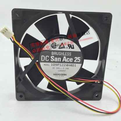 Sanyo 109P1224H401 12025 24V 0.24A 12cm inverter cooling fan