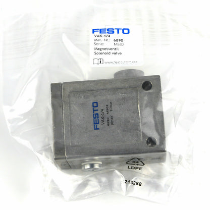 FESTO VAK-1/4 6890 Vacuum Generator Professional 6890 Vacuum Pump Absorbent Top Mount - FESTO