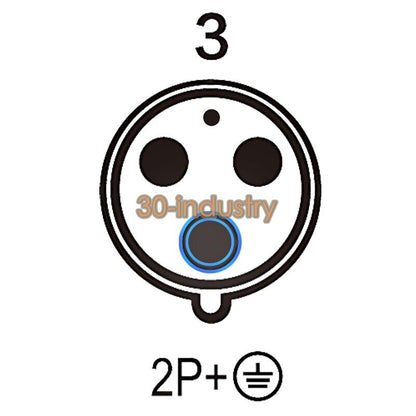 MENNEKES Typ-128A Wall Mounted Receptacle 63A 3P IP67 230V - MENNEKES