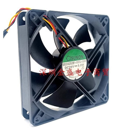 SUNON EEC0252B1-000U-G99 12025 DC24V 5W 12CM 3-Wire Inverter Cooling Fan