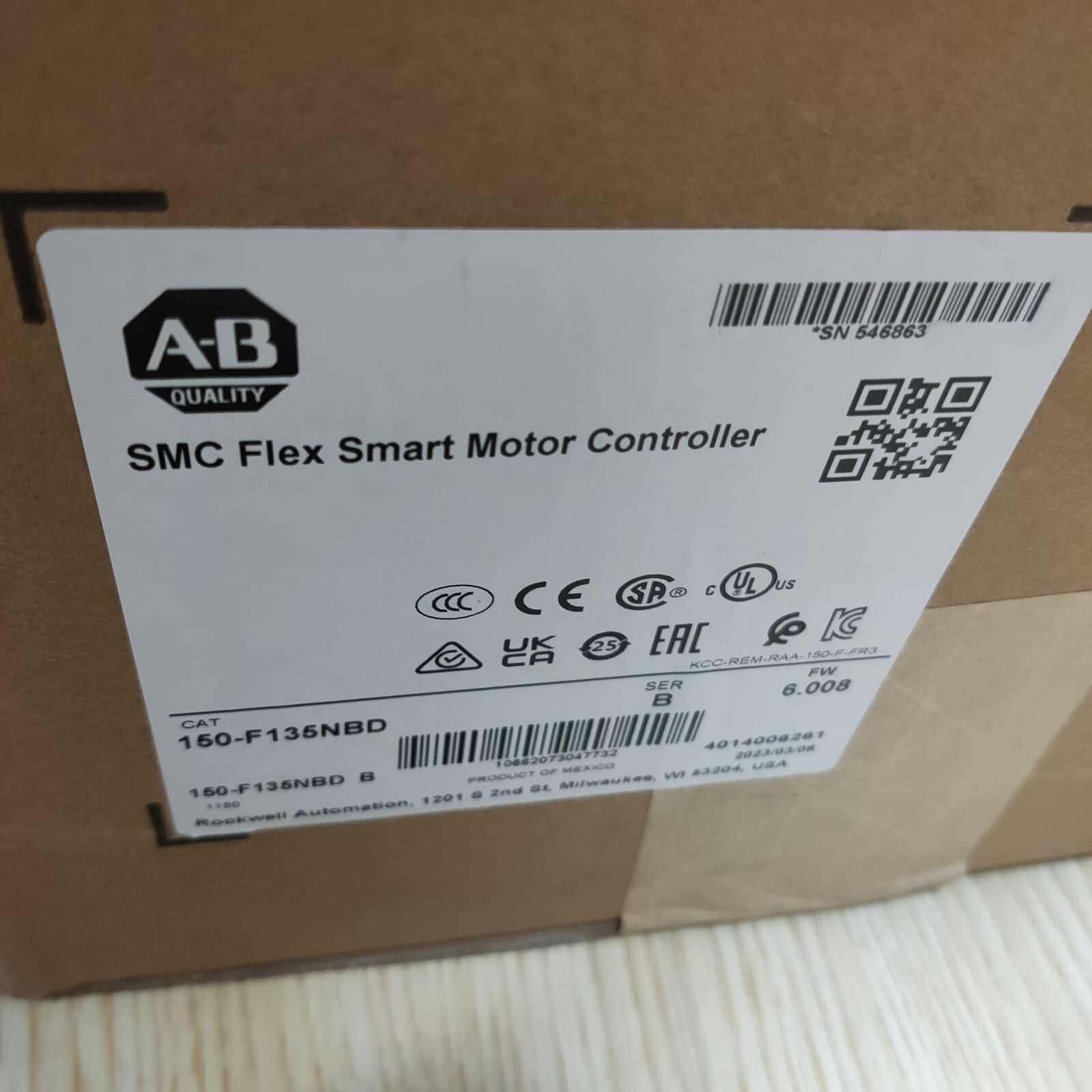 Allen Bradley SMC Flex Smart Motor Controller AB 150-F135NBD - ALLEN BRADLEY