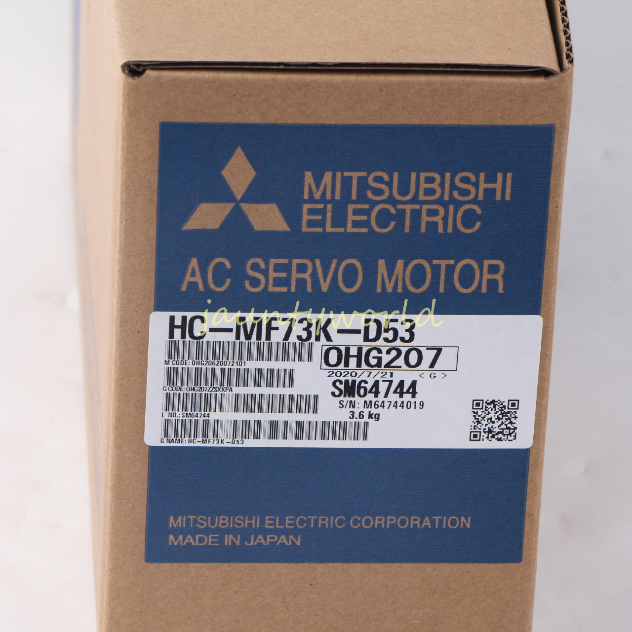 1PCS Mitsubishi servo motor HC-MF73K-D53 Open box - MITSUBISHI