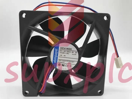 1 PCS Equipment Cooling Fan TYP 3414NGH DC24V 3W 9225 9CM 2 Pin Inverter fan