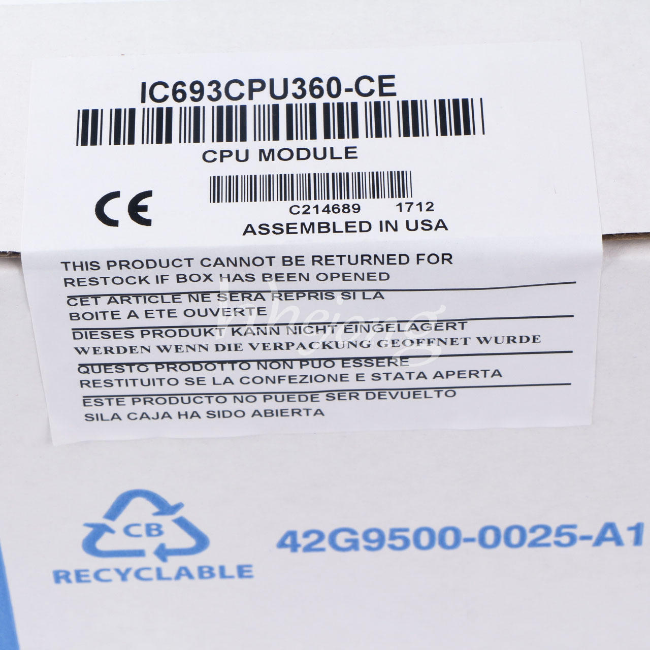 GE Fanuc IC693CPU360 CE - GE