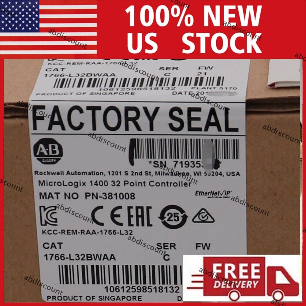 1766-L32BWAA New Allen-Bradley 1766L32BWAA C MicroLogix 1400 32 Pt Controller Allen-Bradley