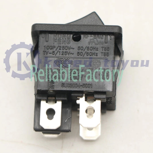1PCS RONG FENG RF-1003 TV-5 Rocker Switch 4 Pins 2 Positions 10A 250VAC T85