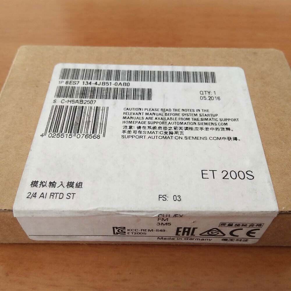 new One  Siemens 6ES7134-4JB51-0AB0 6ES71344JB510AB0 ping In Box