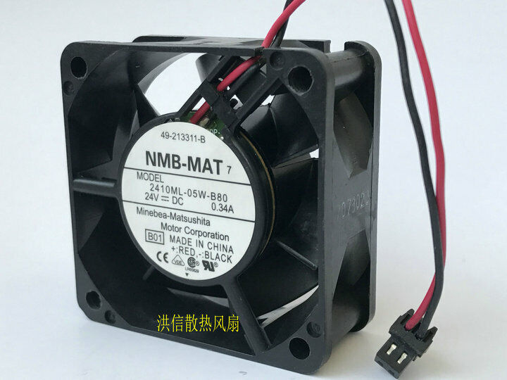 used NMB-MAT 2410ML-05W-B80 24V 0.34A 6025 60*25MM inverter fan