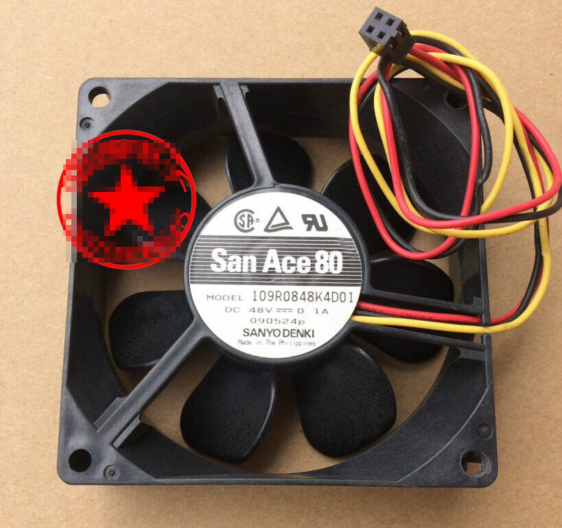 1pcs Sanyo 109R0848K4D01 SAN ACE80 fan 48V 0.1A 8CM cooling fan