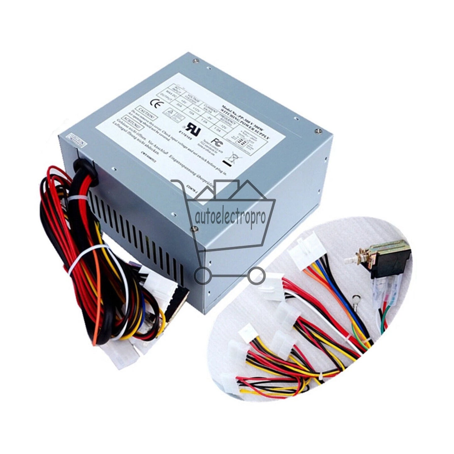 1PC For AT 300W Power Supply 140*150*86mm Old-style Industrial Computer