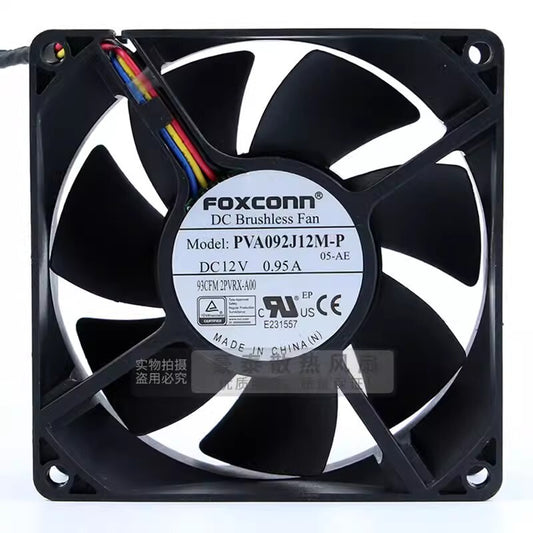 Foxconn PVA092J12M-P 9032 DC12V 0.95A 9CM 4-Wire PWM Mute Cooling Fan