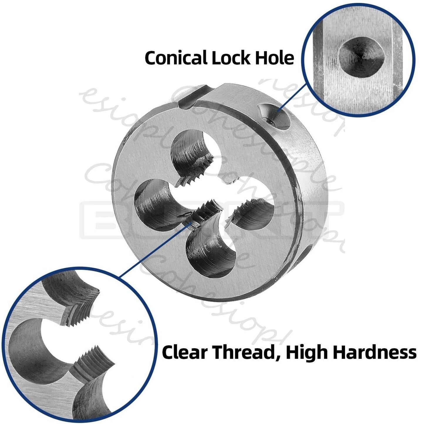 M4 X 0.7 Tap and Die Set Right Hand, M4X0.7 Machine Tap and Round Die