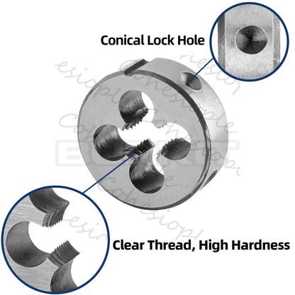 M4 X 0.7 Tap and Die Set Right Hand, M4X0.7 Machine Tap and Round Die