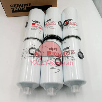 6 PCS FS1000 Fleetguard Fuel Water Separator Spin-On For Cummins 3329289
