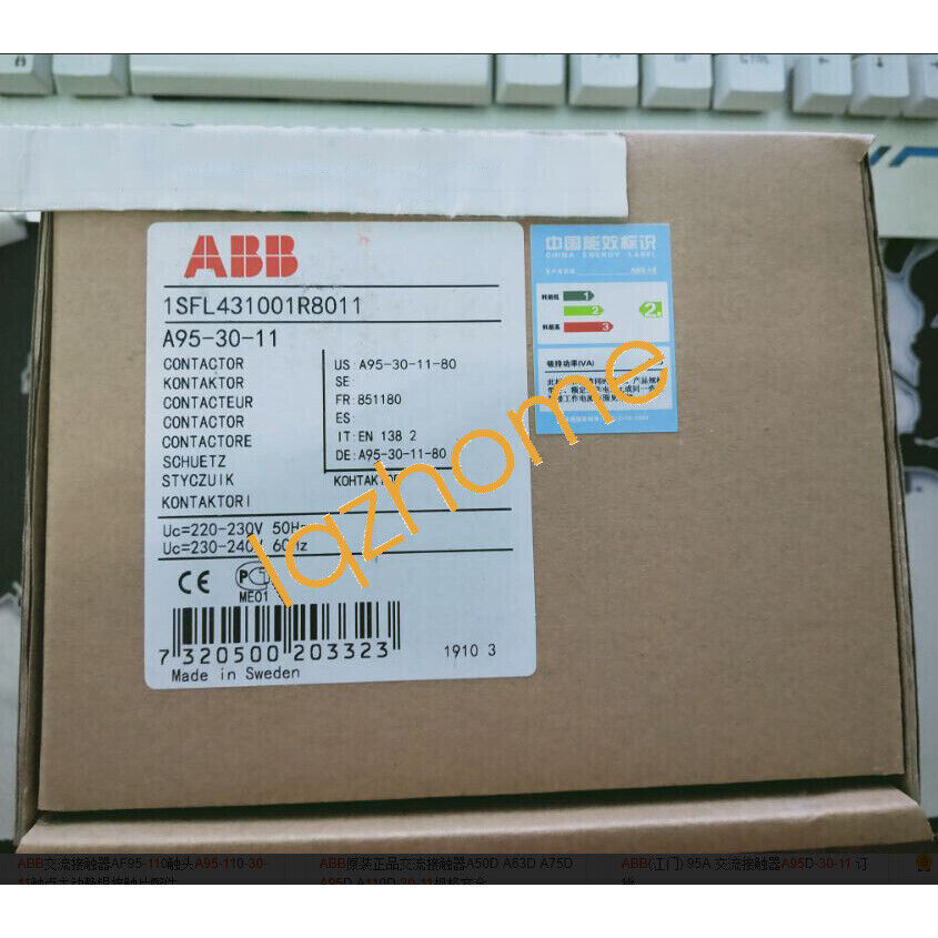 new 1PCS ABB Contactor A95-30-11 220VAC in box - ABB