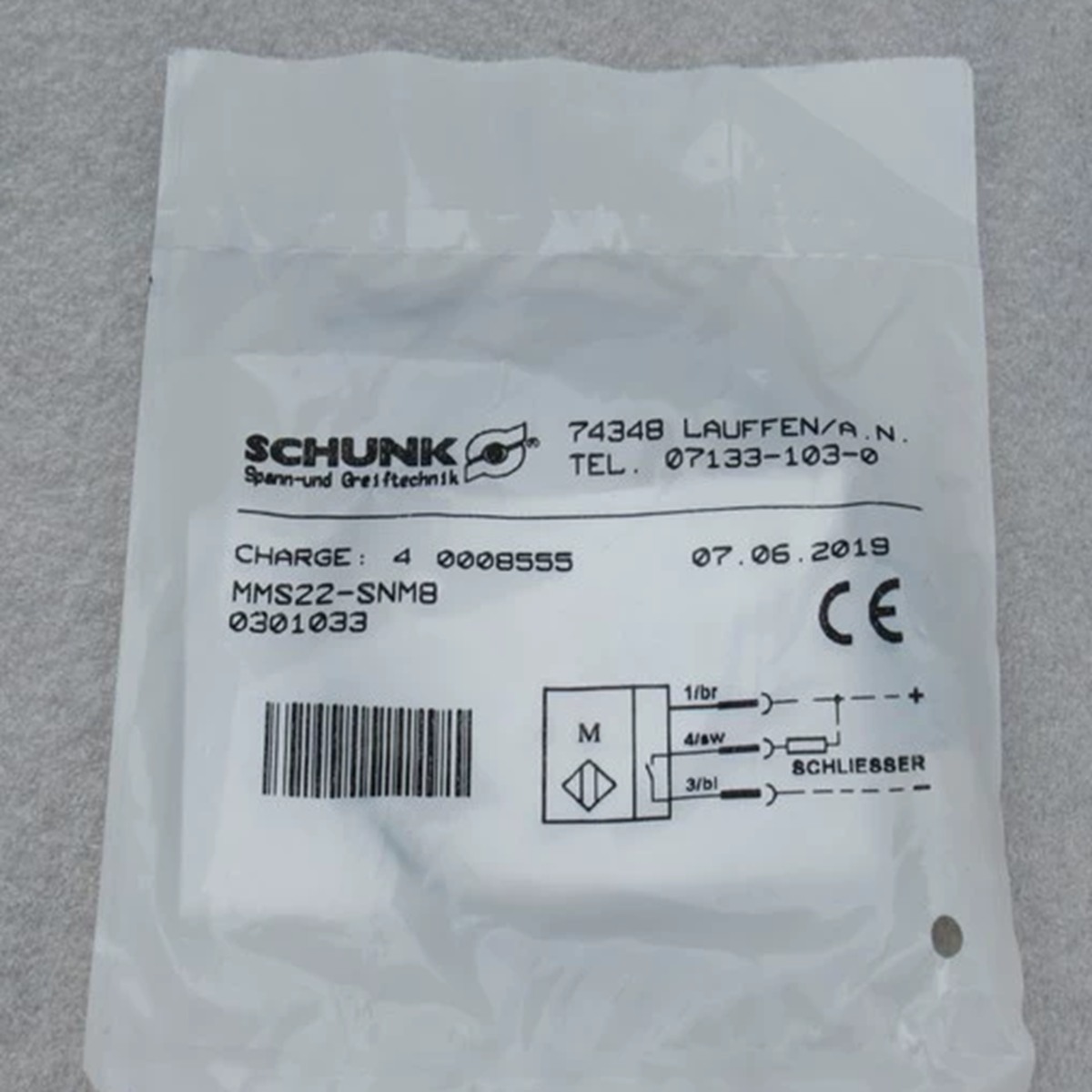 SCHUNK Magnetic Switch MMS22-SNM8 - SCHUNK