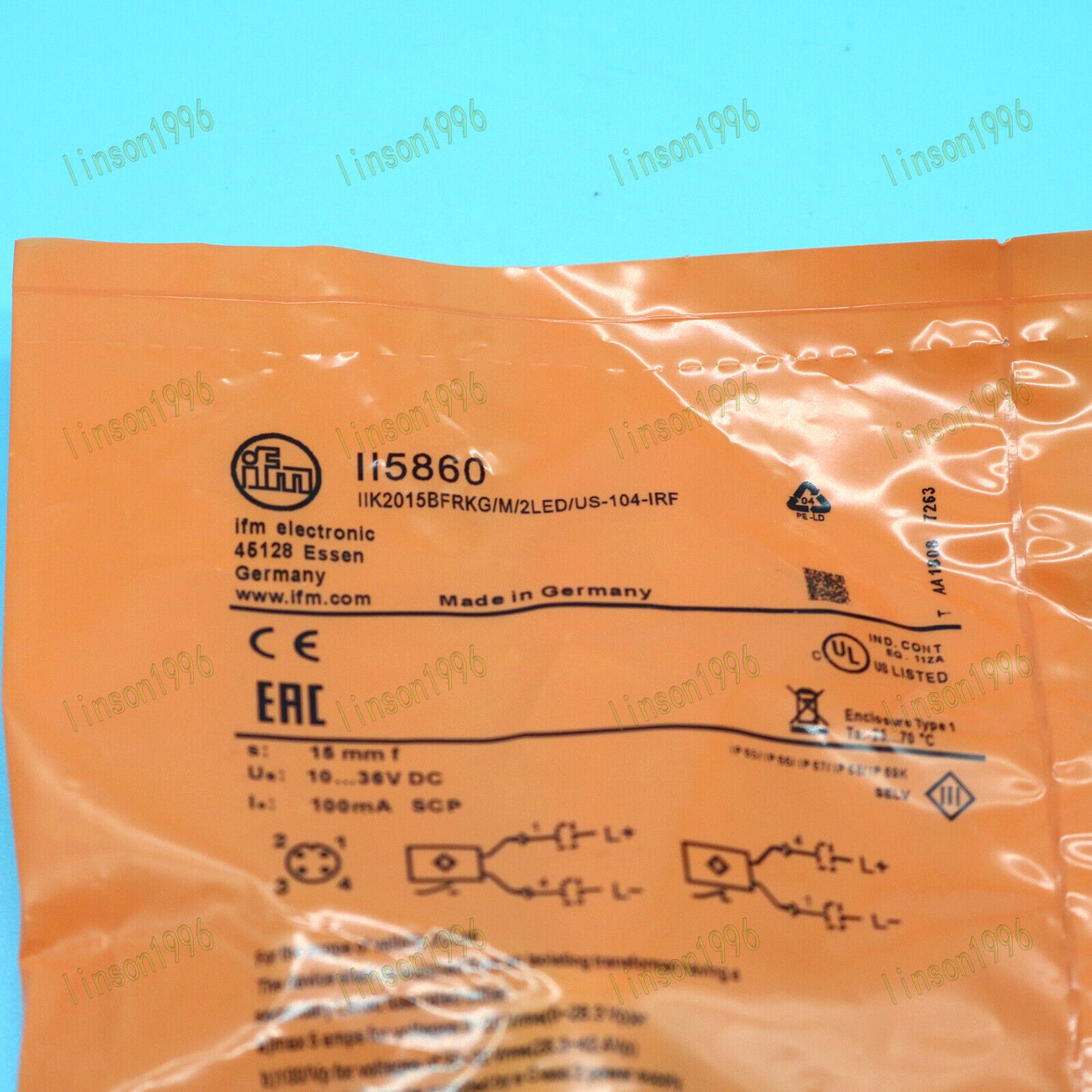 1PC II5860 - IFM Proximity Switch - 1PC