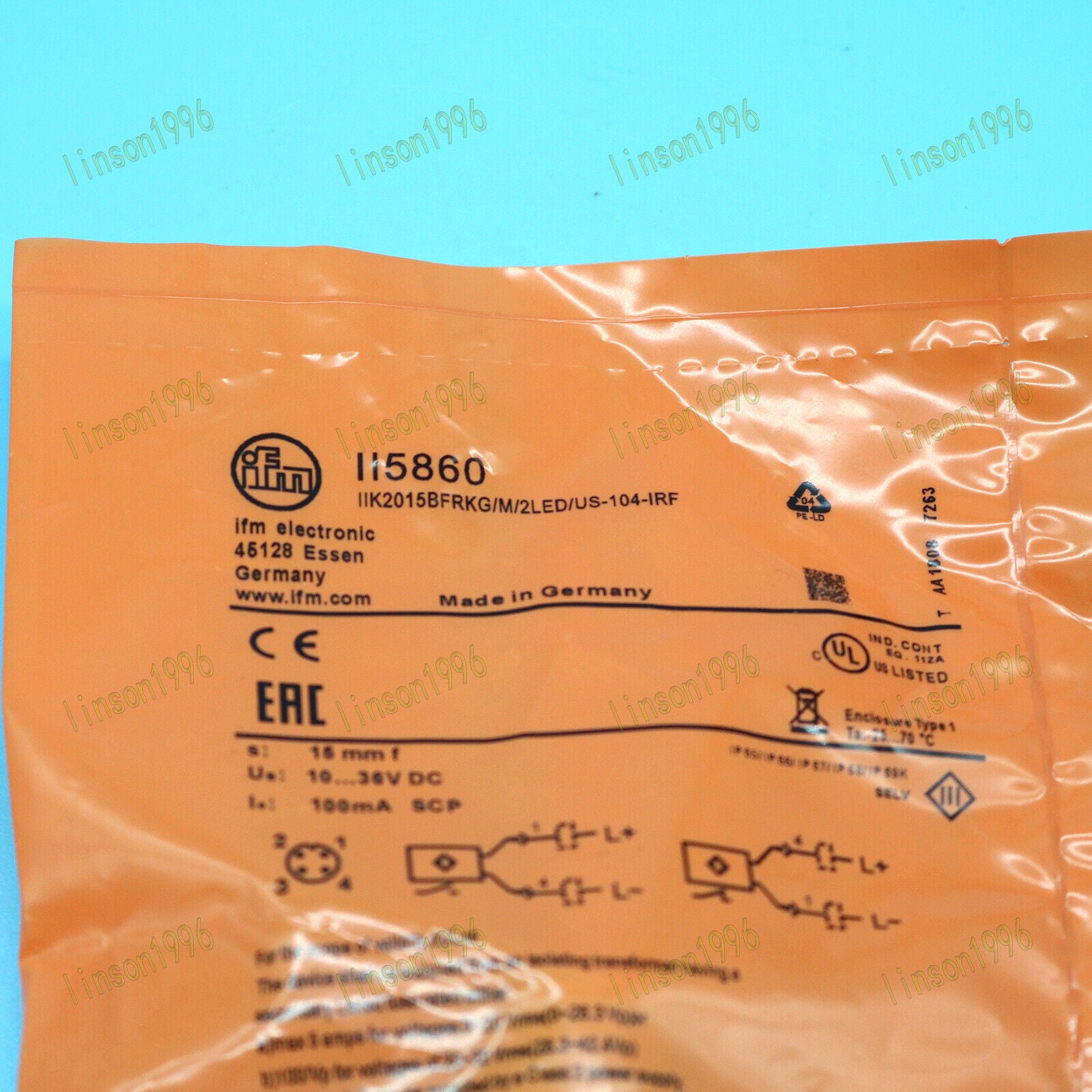 1PC II5860 - IFM Proximity Switch - 1PC