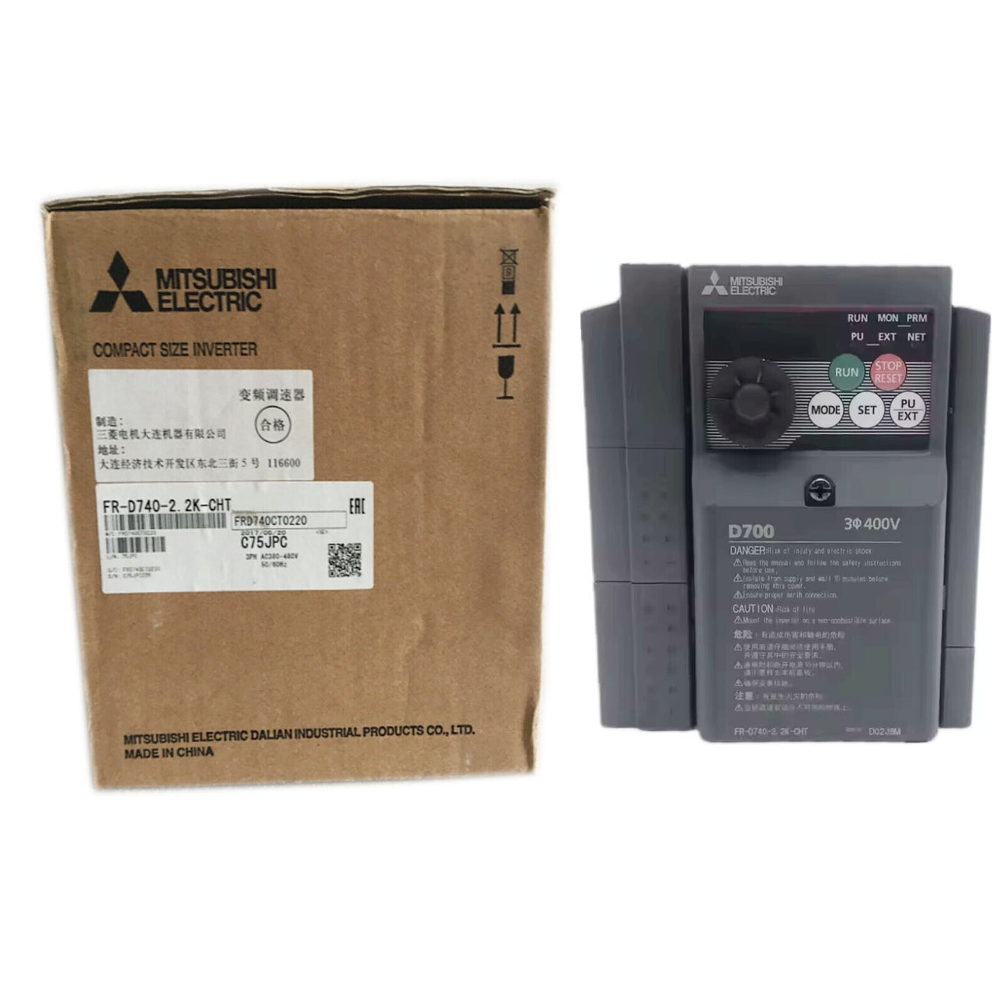 Mitsubishi FR-D740-2.2K-CHT: 1-Year Warranty - MITSUBISHI