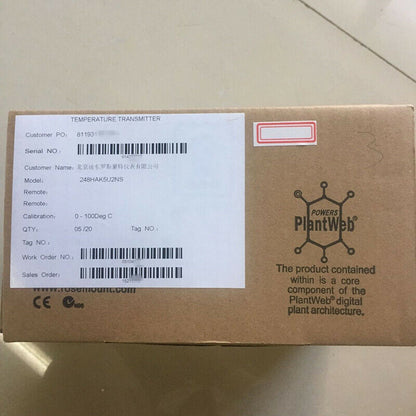 new Rosemount temperature transmitter 248HAK5U2NS with enclosure junction box - ROSEMOUNT