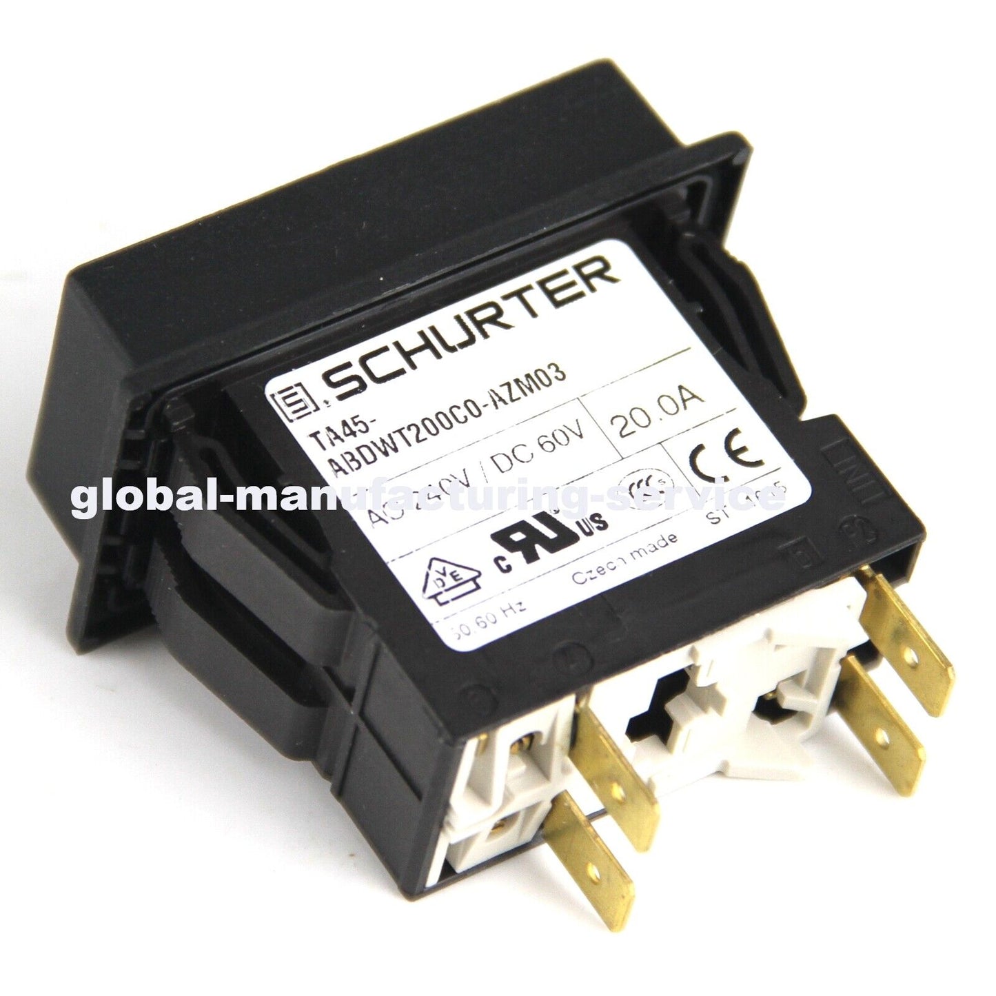 SCHURTER Circuit Breaker TA45-ABDWT200C0-AZM03 4-pin - High Current Protection - SCHURTER
