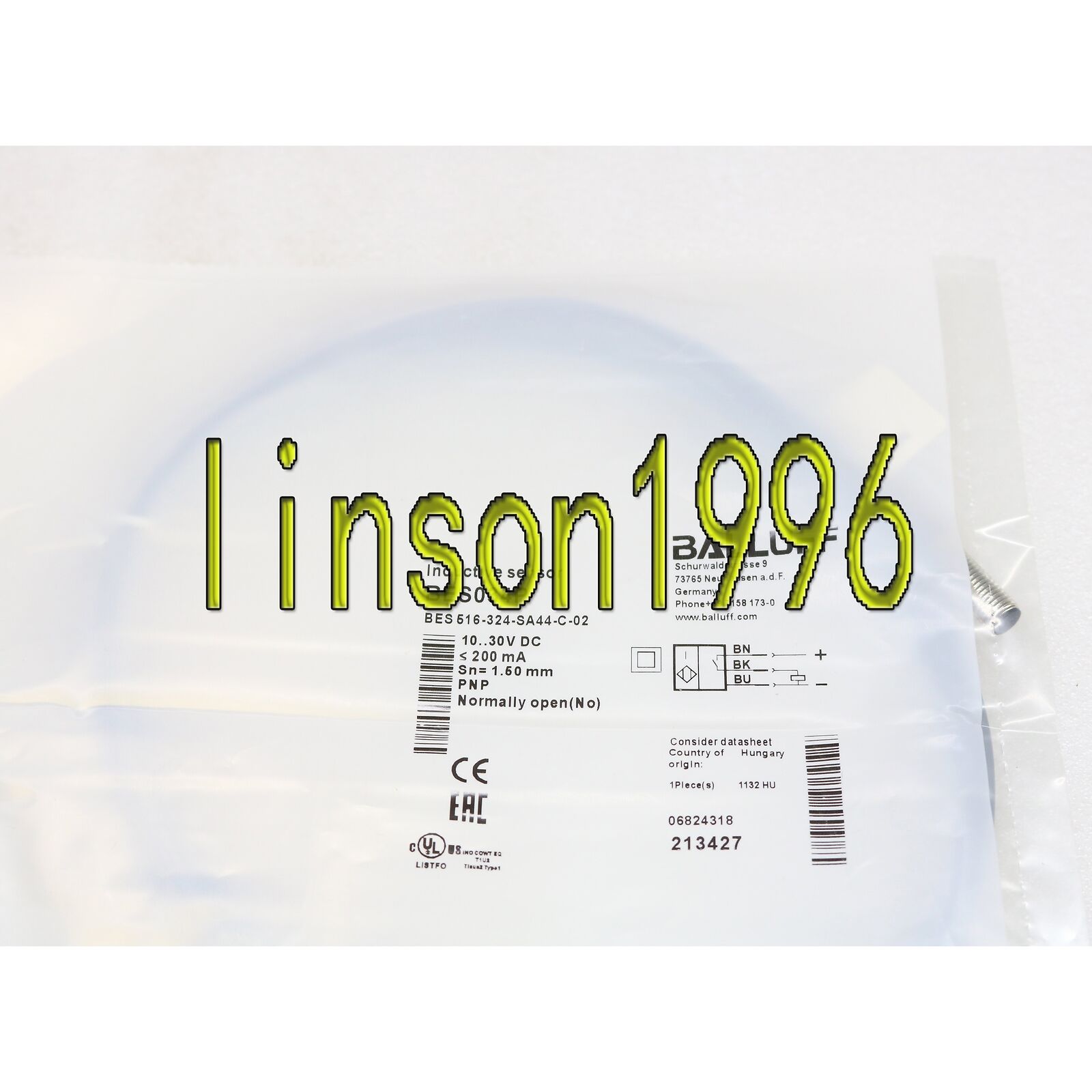 new BALLUFF BES 516-324-SA44-C-02 Proximity Switch - BALLUFF
