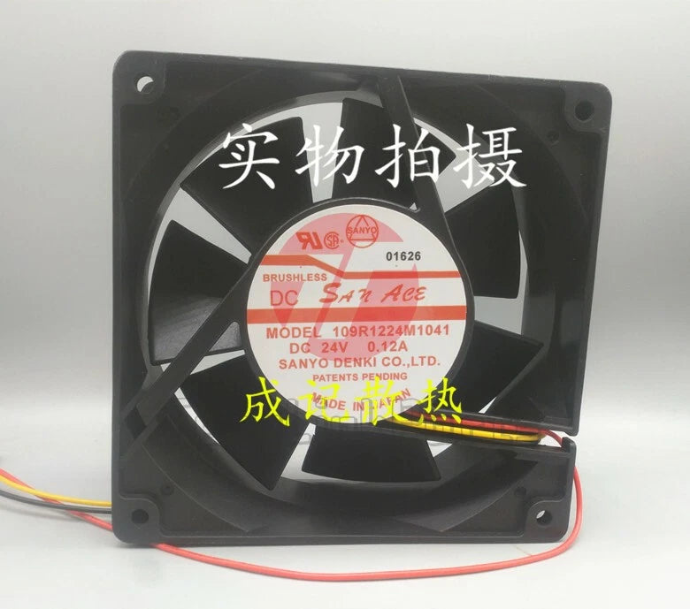 1pcs SANYO 109R1224M1041 24V 0.12A 120*120*38MM cooling fan